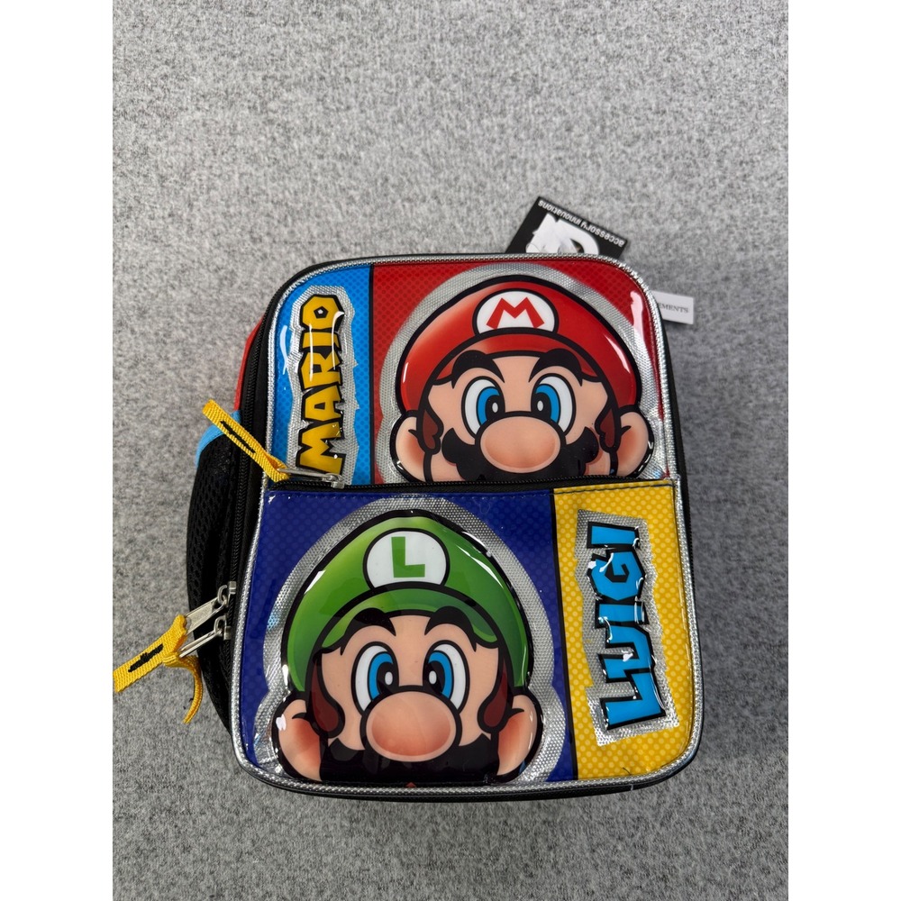 Nintendo Super Mario Luigi Insulated Lunch Bag Accessory Innovations NWT